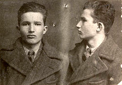 Nicolae Ceaușescu arestat de poliția din Târgoviște (1936), sursa foto Wikipedia