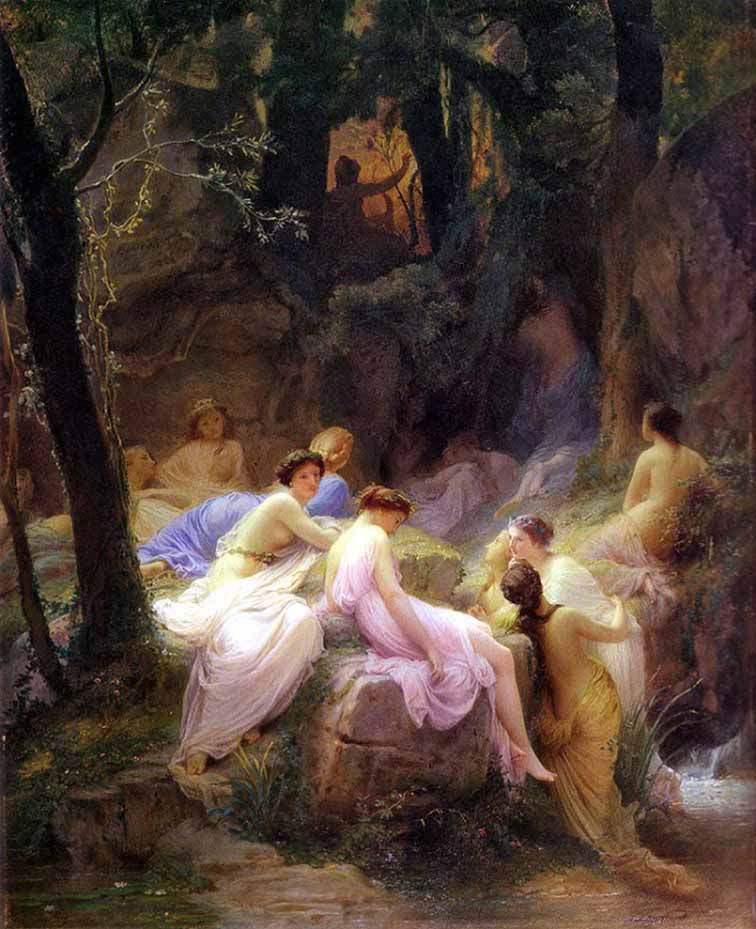 Nymphs_Listening_To_The_Songs_of_Orpheus,_by_Charles_François_Jalabert